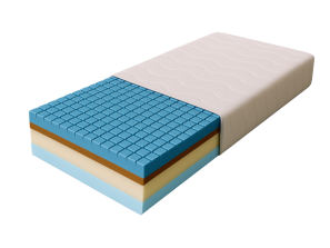 Schaumstoffmatratze BALANCE H3/H4, T30-Schaumstoff, profilierter Schaumstoff, antiallergisch, natürlich, Höhe 15 cm