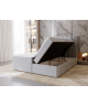 VICTORIA continental bed with built-in mattress and bedding storage compartments7