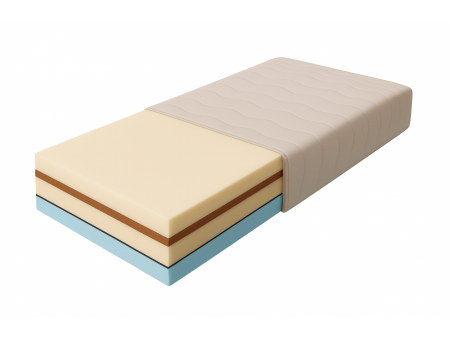 DUAL H3/H4 foam mattress, reversible, T25 and T30 foam, resistant to deformation, height 15/20 cm