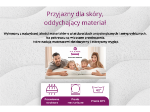 KRĘGOSEN DUO-PUR mattress: T25 foam, coconut fibre, contoured foam, hypoallergenic, pressure-relief, 7 zones 3