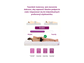 KRĘGOSEN DUO-PUR mattress: T25 foam, coconut fibre, contoured foam, hypoallergenic, pressure-relief, 7 zones 5