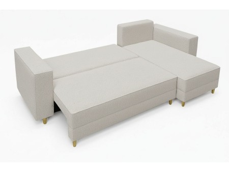 RIO Boucle 22: a modern corner sofa-bed