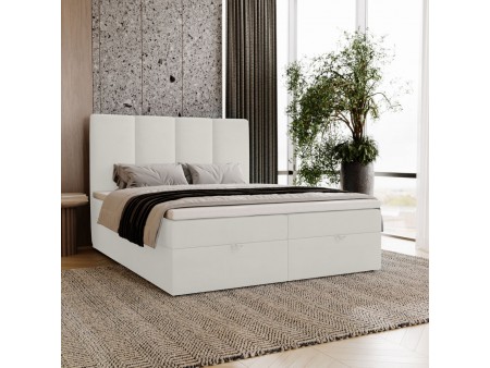 MALMO 120x200 continental bed with storage and mattress