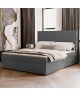 NATURE 120x200 continental bed with storage for bedding