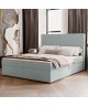 Kontinentalbett 200x200 NATURE mit Bettkasten