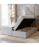 NERO 120x200 continental bed with storage and mattress