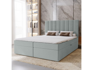 Kontinentalbett 200x200 NERO mit Stauraum und Matratze