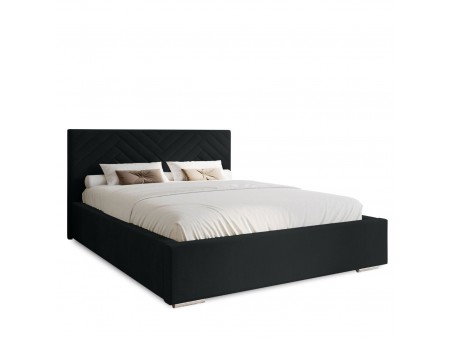 AURA upholstered bed, 120x200, with storage space for bedding