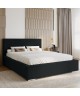AURA upholstered bed, 120x200, with storage space for bedding