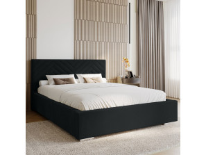 AURA upholstered bed, 120x200, with storage space for bedding