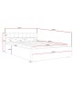 AURA upholstered bed, 120x200, with storage space for bedding