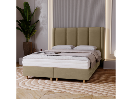 BELLA upholstered bed, 120x200, on legs