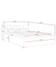 Polsterbett 200x200 AURA mit Bettkasten