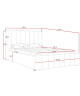 Polsterbett 120x200 GOLDEN PREMIUM mit Stauraum