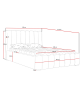 Polsterbett 200x200 GOLDEN PREMIUM mit Stauraum