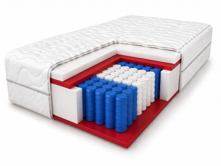 Materac kieszeniowy LAMBADA 100x200x15 H3 – średnio twardy, 7 stref, antyalergiczny, pianka T25, pocket