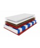 Materac kieszeniowy LAMBADA KOKOS 120x200x22 H4 – twardy, 7 stref, antyalergiczny, pianka T25, mata kokosowa, pocket