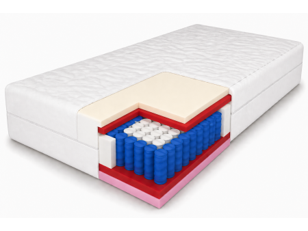 Taschenfederkernmatratze 200x200 CAILANO H3, 25 cm, Visco, Taschenfederkern, Schaumstoff, antiallergisch