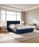 Polsterbett für das Schlafzimmer MONACO mit Bettrahmen und Bettkasten