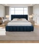 Polsterbett für das Schlafzimmer MONACO mit Bettrahmen und Bettkasten