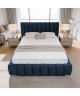 MONACO upholstered bedroom bed with a bed base and storage space for bedding