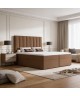 NERO continental bed with built-in mattress and bedding storage compartments