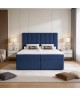 NERO continental bed with built-in mattress and bedding storage compartments