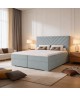 A continental bed with a VICTORIA mattress and bedding storage compartments