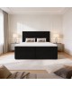 A continental bed with a VICTORIA mattress and bedding storage compartments