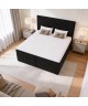 A continental bed with a VICTORIA mattress and bedding storage compartments