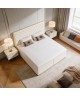 A continental bed with a VICTORIA mattress and bedding storage compartments