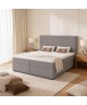 A continental bed with a VICTORIA mattress and bedding storage compartments