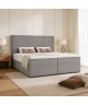 A continental bed with a VICTORIA mattress and bedding storage compartments