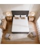 A continental bed with a VICTORIA mattress and bedding storage compartments
