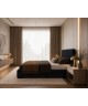NERO upholstered bedroom bed with a bed base and storage space for bedding