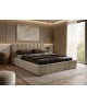NERO upholstered bedroom bed with a bed base and storage space for bedding