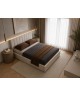 NERO upholstered bedroom bed with a bed base and storage space for bedding