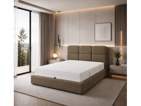 Polsterbett „VERO“ für das Schlafzimmer mit Bettrahmen und Bettkasten