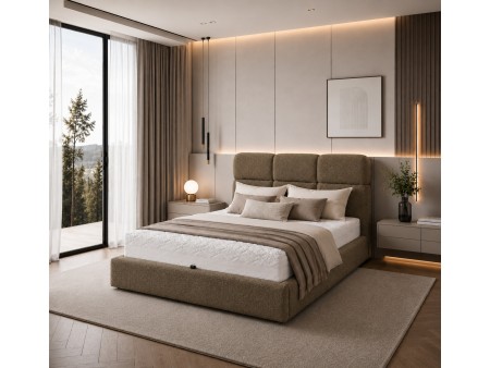 Polsterbett „VERO“ für das Schlafzimmer mit Bettrahmen und Bettkasten