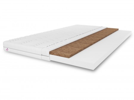 TOP5 KOKOS 200x200x5 mattress topper, bed topper, H3/H4, medium-firm, firm, reversible, hypoallergenic