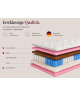 Materac kieszeniowy COMFORT 140x200x26 – H3/H4, 7 stref, lateks, kokos, pocket, średnio twardy/twardy, dwustronny