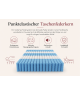 Taschenfederkernmatratze 200x200 CAILANO H3, 25 cm, Visco, Taschenfederkern, Schaumstoff, antiallergisch