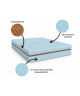 Materac KRĘGOSEN 120x200x27 pianka T25, pocket, kokos, profilowana pianka, antyalergiczny, przeciwodleżynowy, 7 stref
