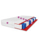 Taschenfederkernmatratze 100x200 LAMBADA, H3, 21 cm, 7 Zonen, antiallergisch, T25-Schaumstoff, Pocket