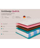 Materac kieszeniowy LAMBADA KOKOS 120x200x22 H4 – twardy, 7 stref, antyalergiczny, pianka T25, mata kokosowa, pocket
