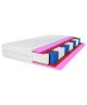 Taschenfederkern-Matratze 160x200 MUVIESO H3, Pocket-Federkern, HR-Schaum, antiallergisch, 7 Zonen, Höhe 19 cm