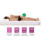 Materac piankowy MEMORY 120x200x20 – średniotwardy H3, lateks, pianka T25, antyalergiczny