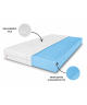 Schaumstoffmatratze 200x200 NATURAL H3, 10 cm, T25-Schaumstoff, mit Massageeffekt, beidseitig nutzbar, 7 Zonen