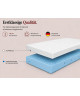 NICOLE foam mattress 160x200x10 – T25 foam, massage effect, reversible, H3 medium-firm, 7 zones, breathable