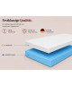 OLIVIA foam mattress 120x200x10 – T25 foam, massage effect, reversible, H3 medium-firm, 7 zones, breathable
